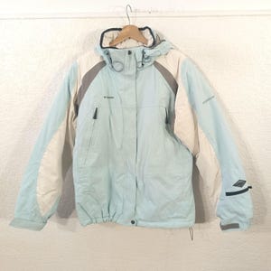 Columbia Ski Jacket Light Blue Titanium Waterproof Winter XL