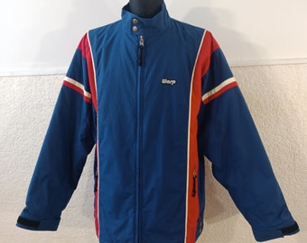 snowboard jacket, vintage swingster jacket, Colorful padded jacket, WARP, Vintage Ski Jacket, Windbreaker Jacket, Snowboarding jacket XL