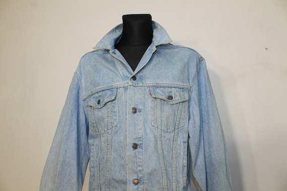Levis Denim Jacket Levi's 70503 Distressed: 80s Vintage Unisex