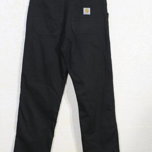 Carhartt Pants Black Denim: Vintage Men's 34x34 Basic Trousers