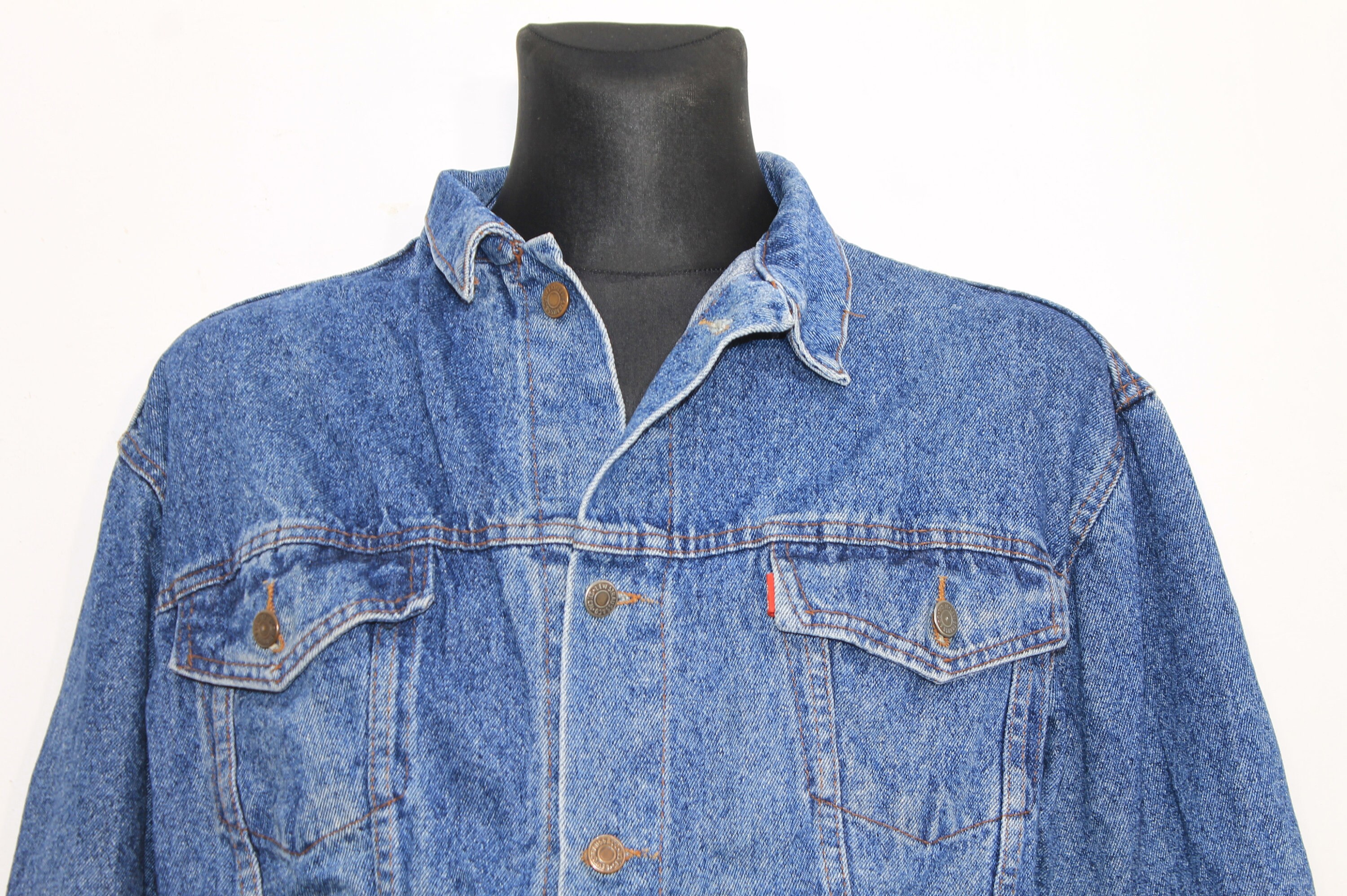 Vintage Levi's 501 Distressed Denim Trucker Jacket - Unisex