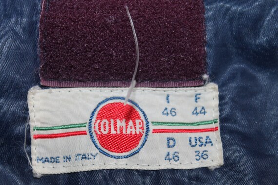 Padded Jacket Dark Navy / Red 1970s Vintage COLMAR It… - Gem