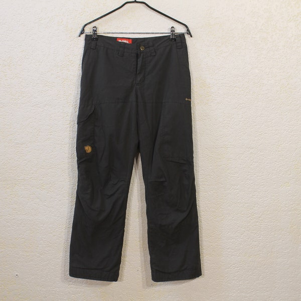 Fjallraven G1000 Hydratic Waxed Black Hiking Pants Size 36