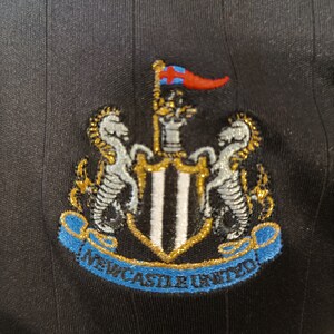 Vintage Newcastle United Adidas Soccer Jersey, Northern Rock Sponsor, Medium Size Football Kit