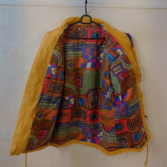 Yellow Duffle coat, Vintage Toggle coat, Hippie q… - image 2