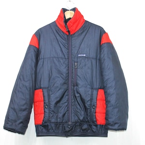 Vintage 1970s Colmar Italian Padded Ski Jacket - Dark Navy/Red Retro Insulated Puffer Coat Medium