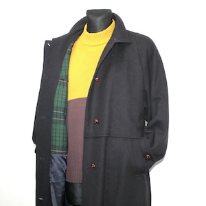 Vintage Bavarian Loden Wool Coat - Austrian Tartan Winter Overcoat for Women, Large Size