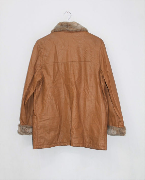 Penny lane coat , Leather Jacket Women 80s Vintag… - image 5