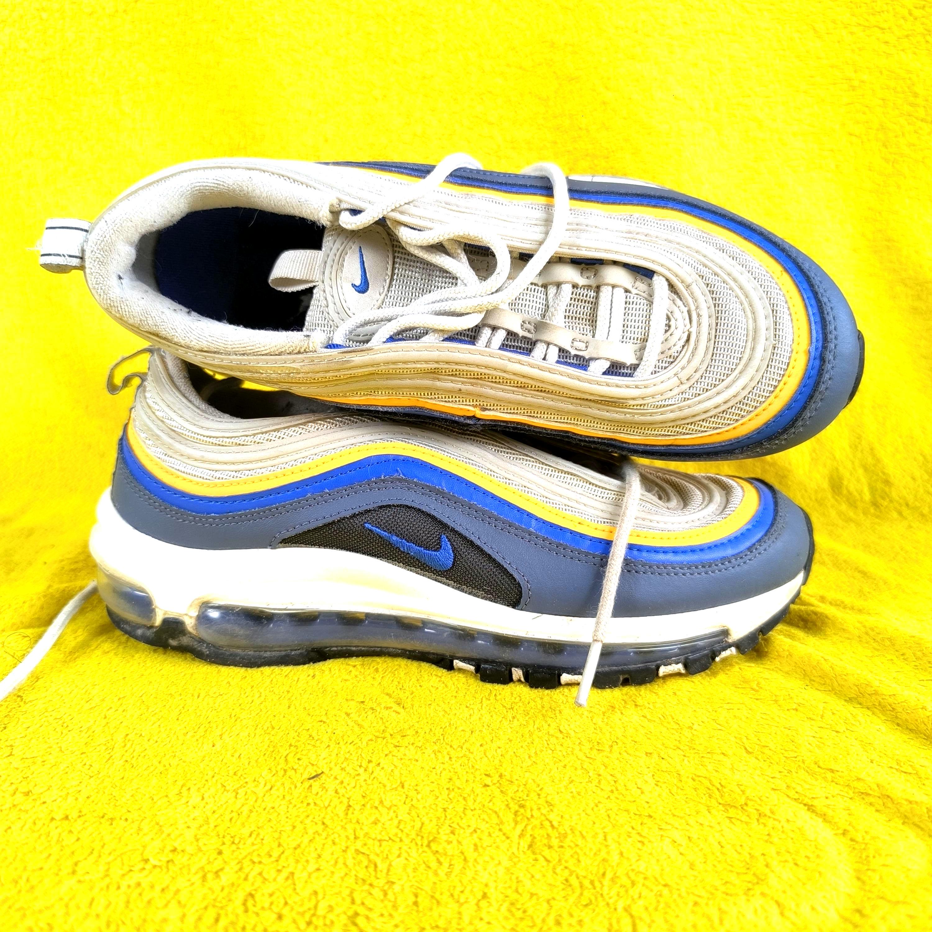 Vintage Nike Air Max 97 White & Blue Sneakers: EU 38 UK 5 