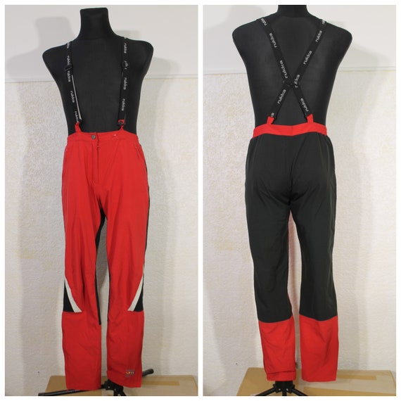 Salopettes Red Ski Pants Womens Rukka Salopettes Ski Wear Gore Windstopper Pants Ski Overalls Snow Pants Salopette Size Medium Etsy UK