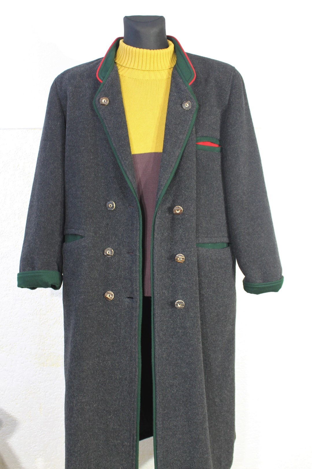 Wool Alpaca Double-Breasted Women Coat