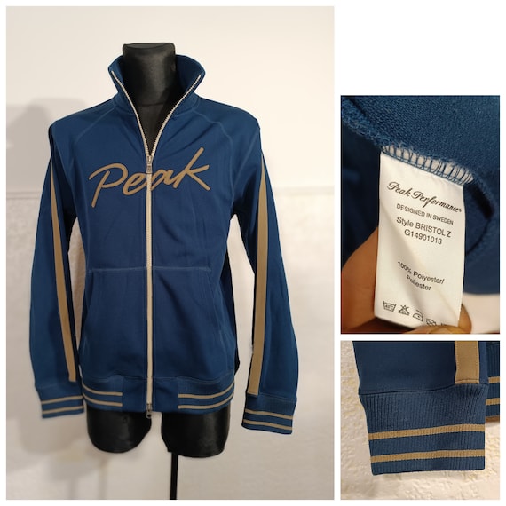 Vintage Navy Peak Performance Y2K Tracksuit Jacke… - image 3