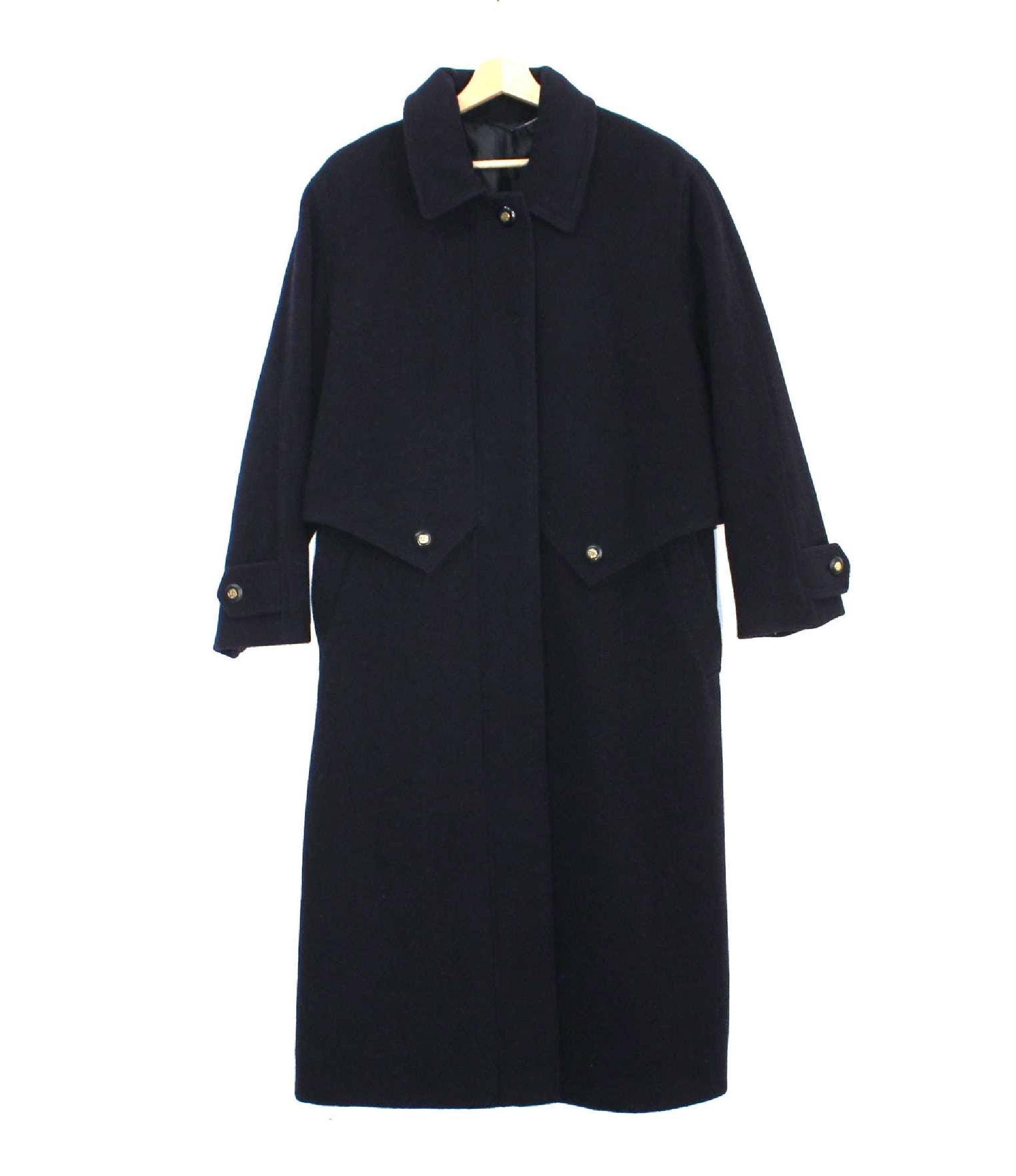 ウール コート ネイビー 80s Loden: ヴィンテージ チロラー ミディアム