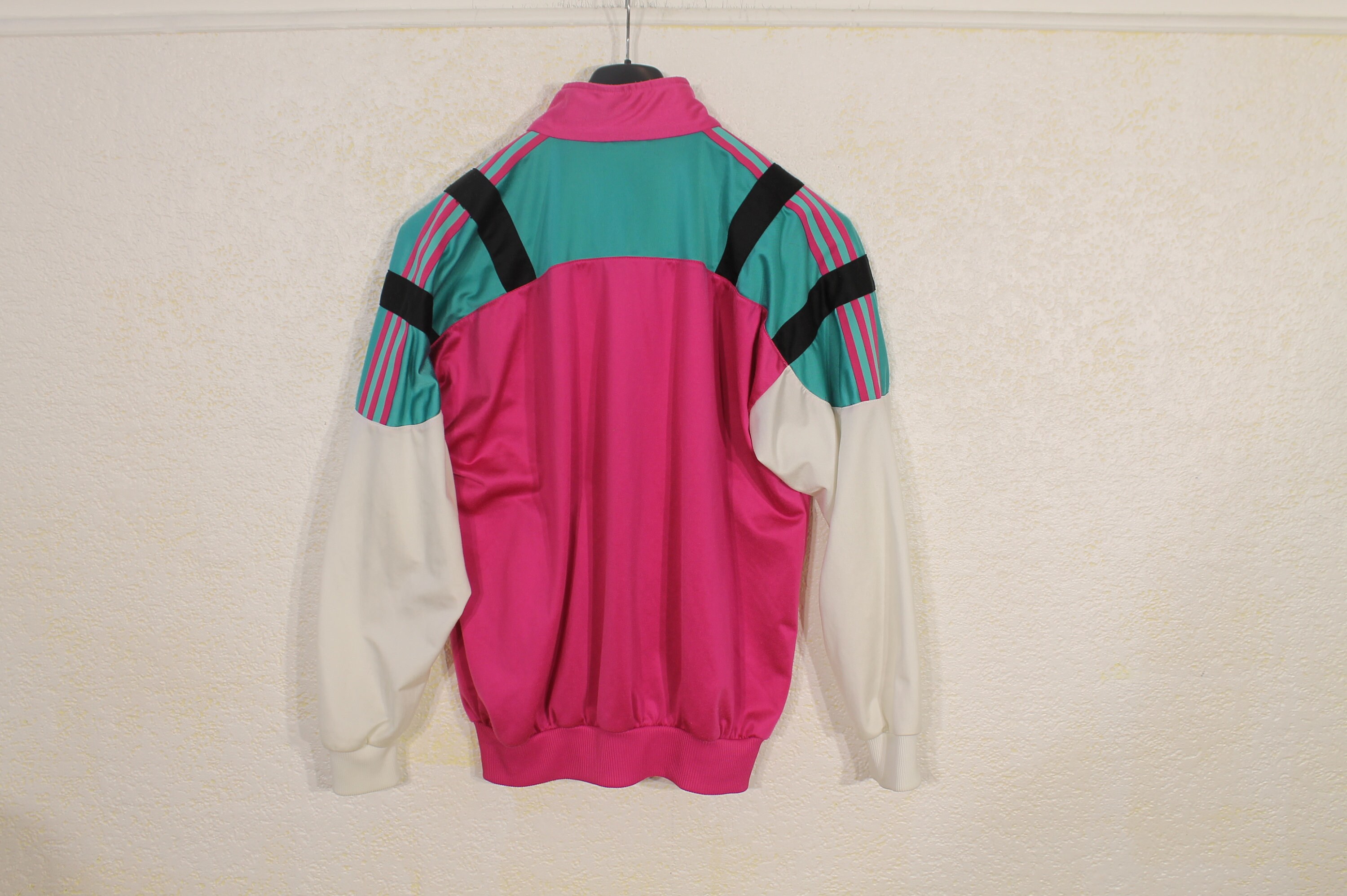 ヴィンテージ 70年代 アディダス ピンク コットン フリース裏地 ジップ