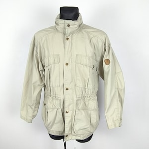 fjallraven jacket Cotton Hooded Medium Safari Windbreaker with Multipockets