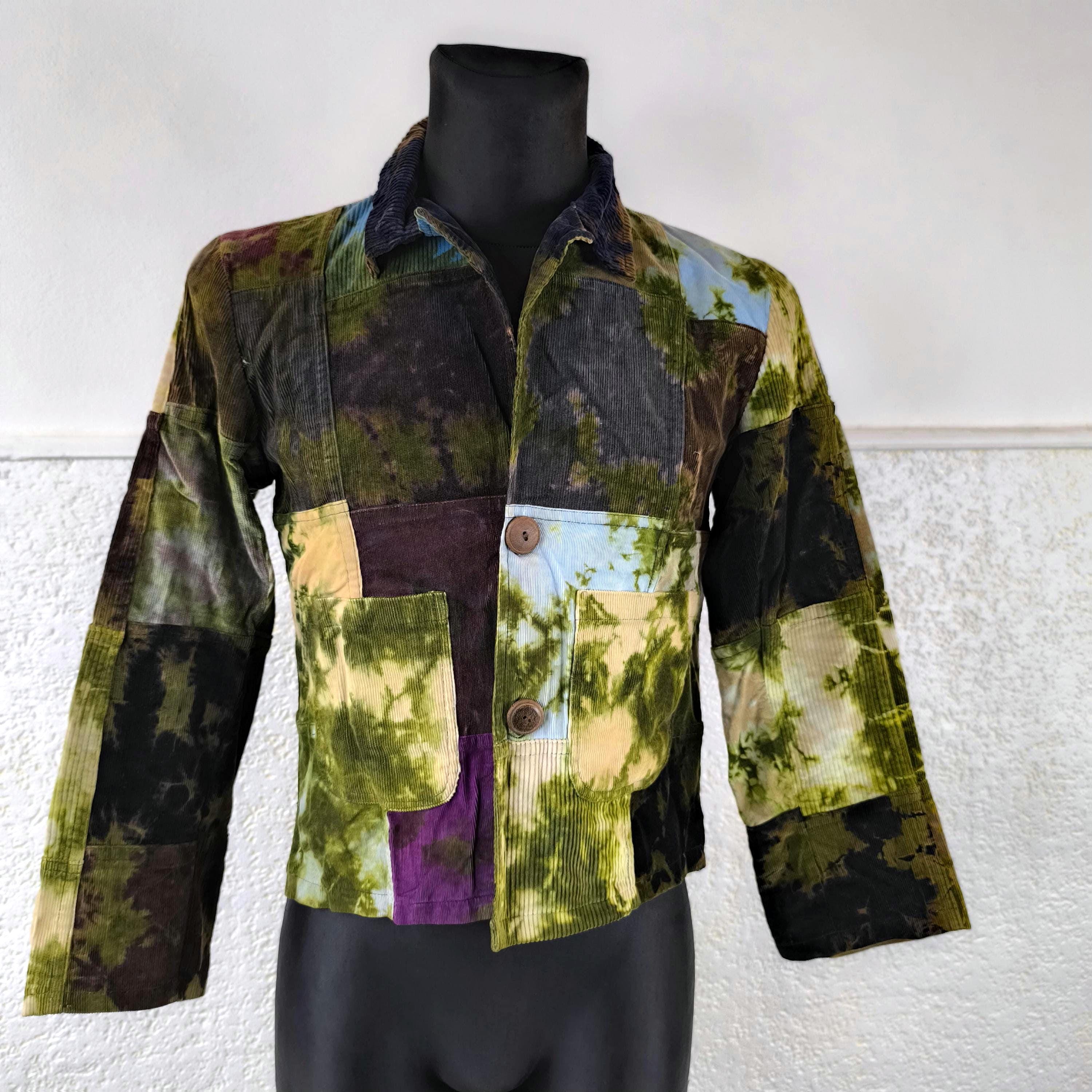 Vintage Patchwork Jacket Women 80s Corduroy Jacket coloured Jacket Vintage Autumn Jacket Cotton Jacket Corduroy blazer Size Medium Etsy Mexico