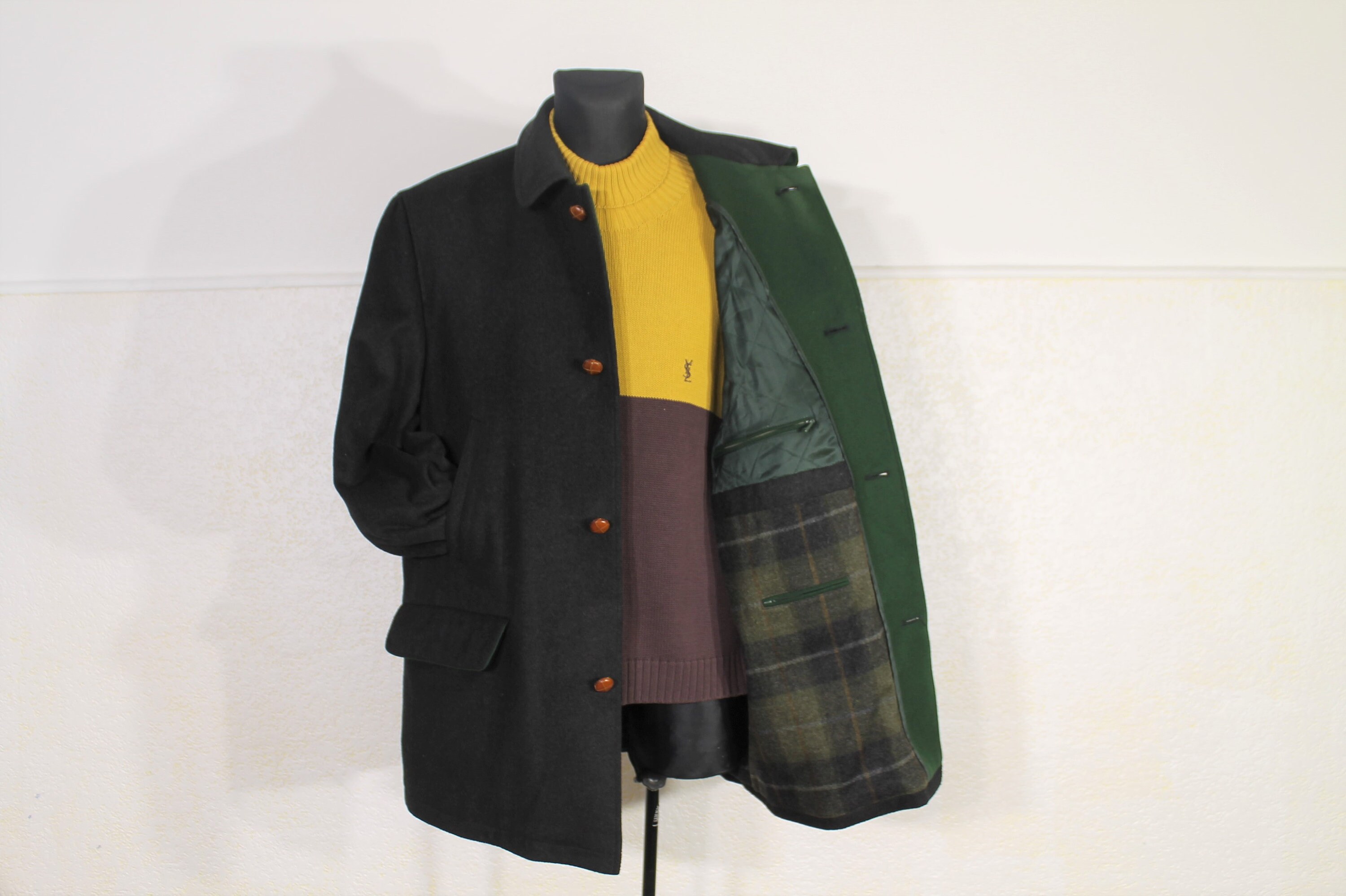 Plaid quilted store car coat