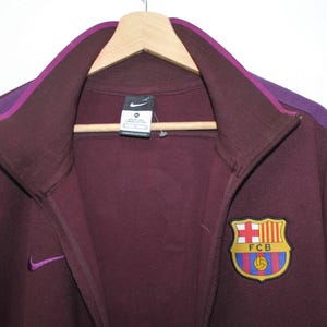 FC barcelona tracksuit  trainer jacket XL blue zip up retro nike track jacket