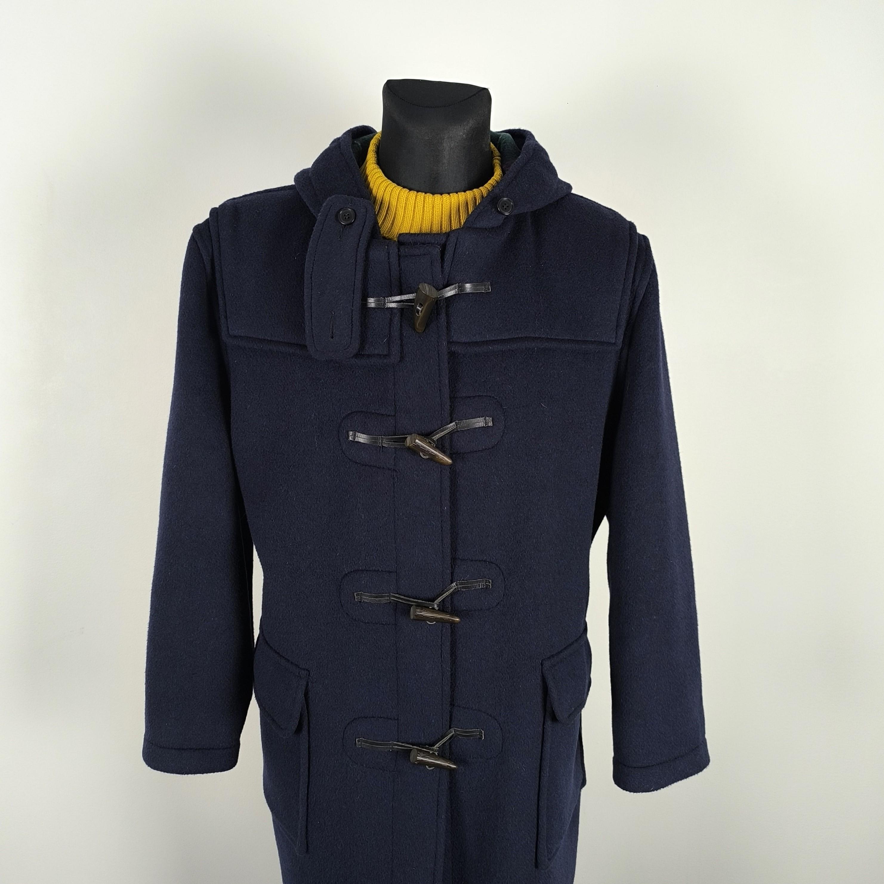 ネイビー ダッフルコート ウール グローバーオール：メンズ ラージ