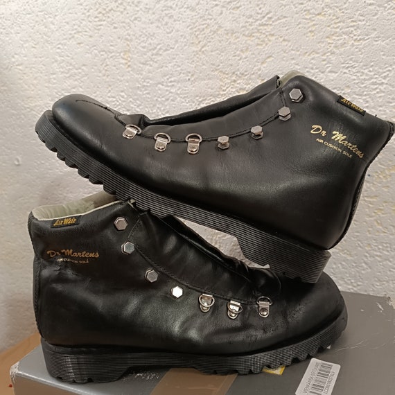 Vintage Dr Martens boots Doc martens Hiking boots Mountain Boots Ankle Leather boots Black leather boots Lace up Boots EU 42 US 9 UK 8 Etsy Mexico