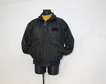 人気が高い  Flight Aviation Jacket Flight Vintage 80s Black TP-909 TYPE ジャケット・アウター