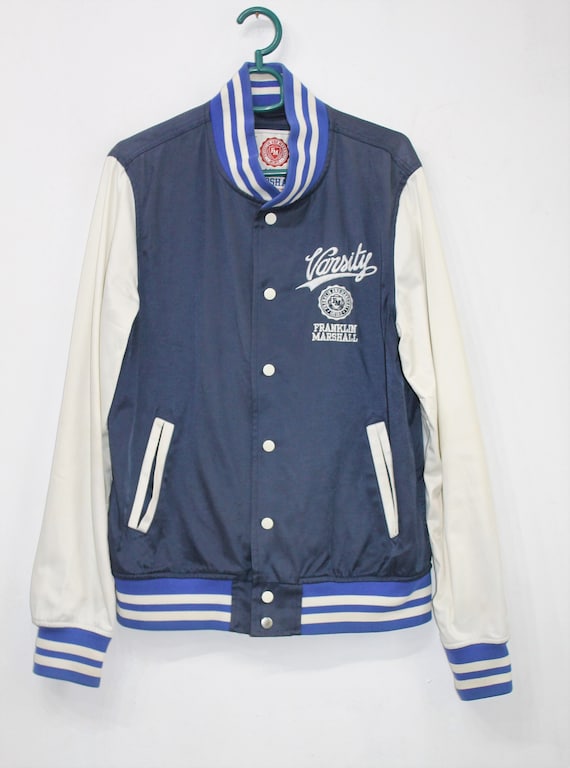Varsity Bomber Jacket Men Franklin Marshall Jacket Letterman Jacket Baseball Jacket University Jacket Vintage Collage Jacket Size M Etsy Hong Kong