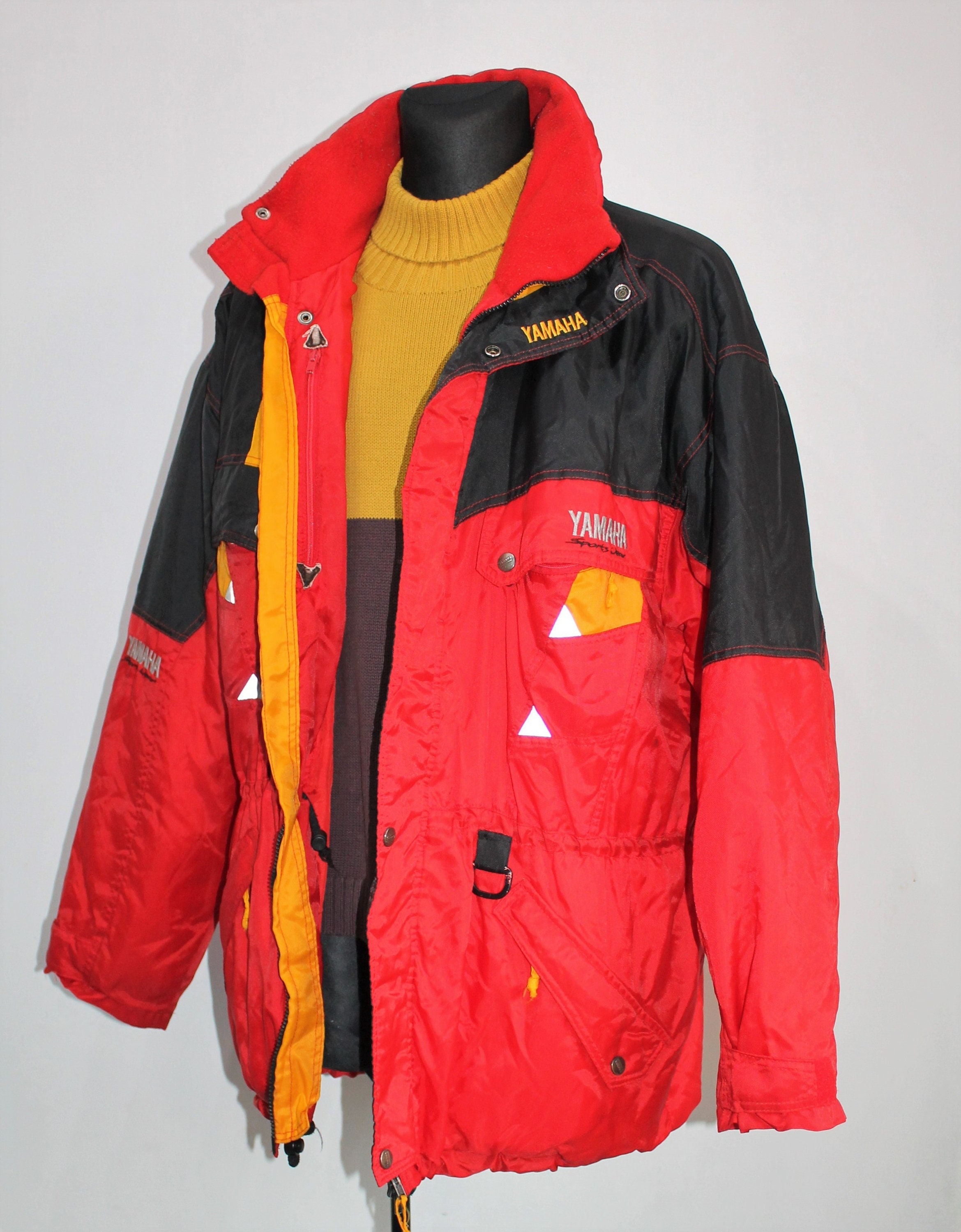 Retro Ski Jacket Hooded Mens 80s Vintage YAMAHA Ski Jacket - Etsy