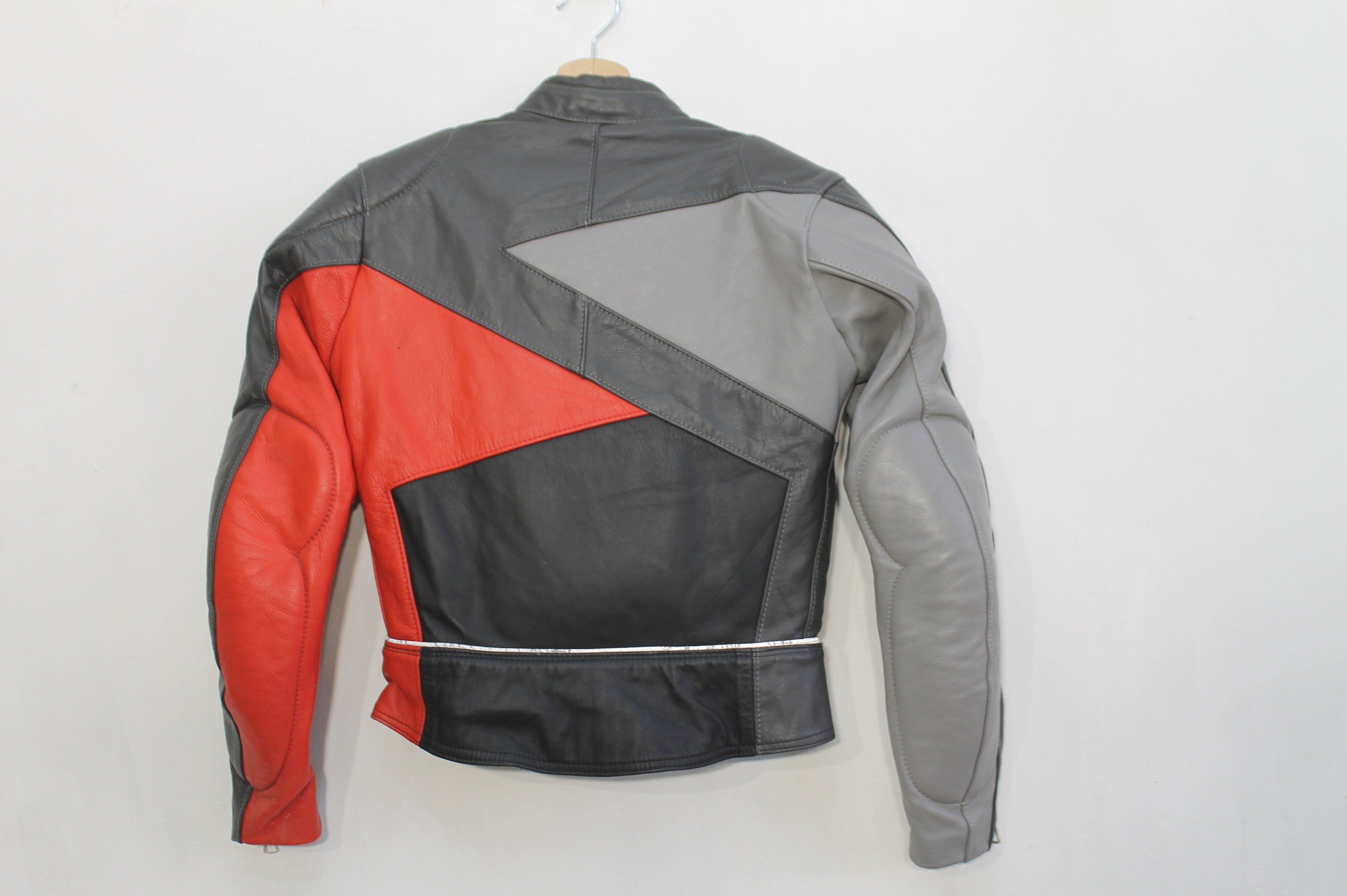 ALNE Motorcycle Jacket 80s Cafe Racer Leather Jacket