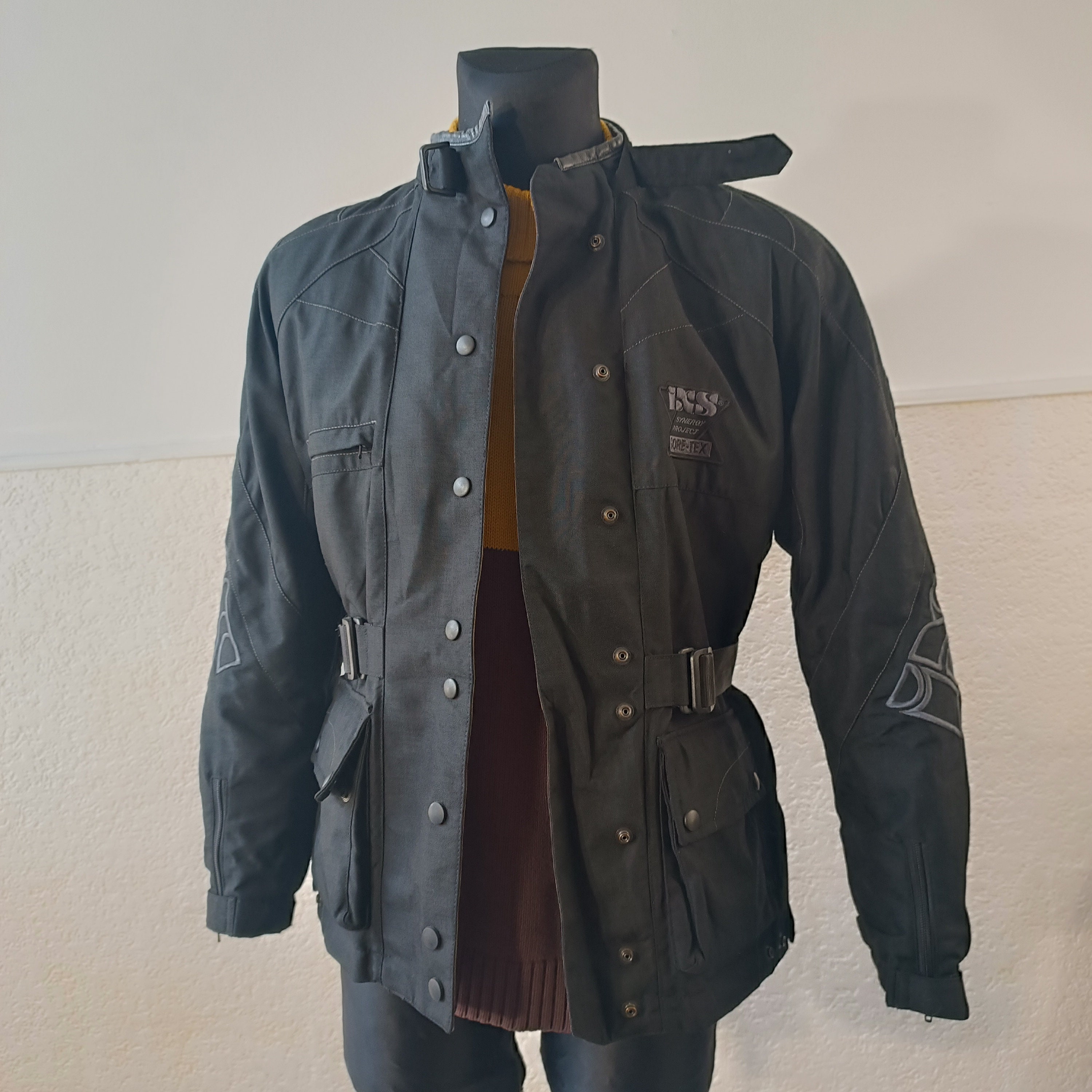 Motorcycle Jacket IXS Jacket Gore tex Jacket Cordura Jacket Black Motorcycle jacket Biker jacket cordura motorcycle jacket Size Medium