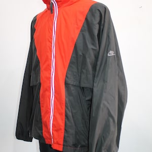 Vintage 80s Nike XL Zip Trainer Jacket - Retro Athletic Tracksuit Top for Sports Enthusiasts