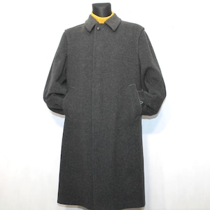Vintage 90er Grauer Alpaka Wollmantel von Lodenfrey - Oversized Winter Casual Coat für Männer, Groß