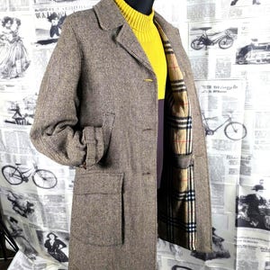 Vintage Burberry Coat Tweed - Etsy