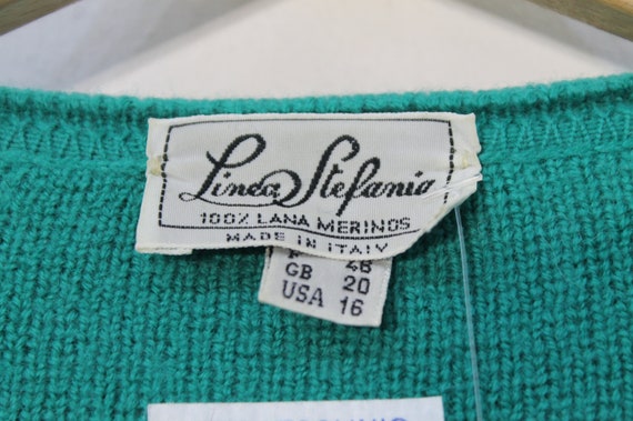 wool Jacket Cardigan Women Green / Buttoned Wool … - image 3