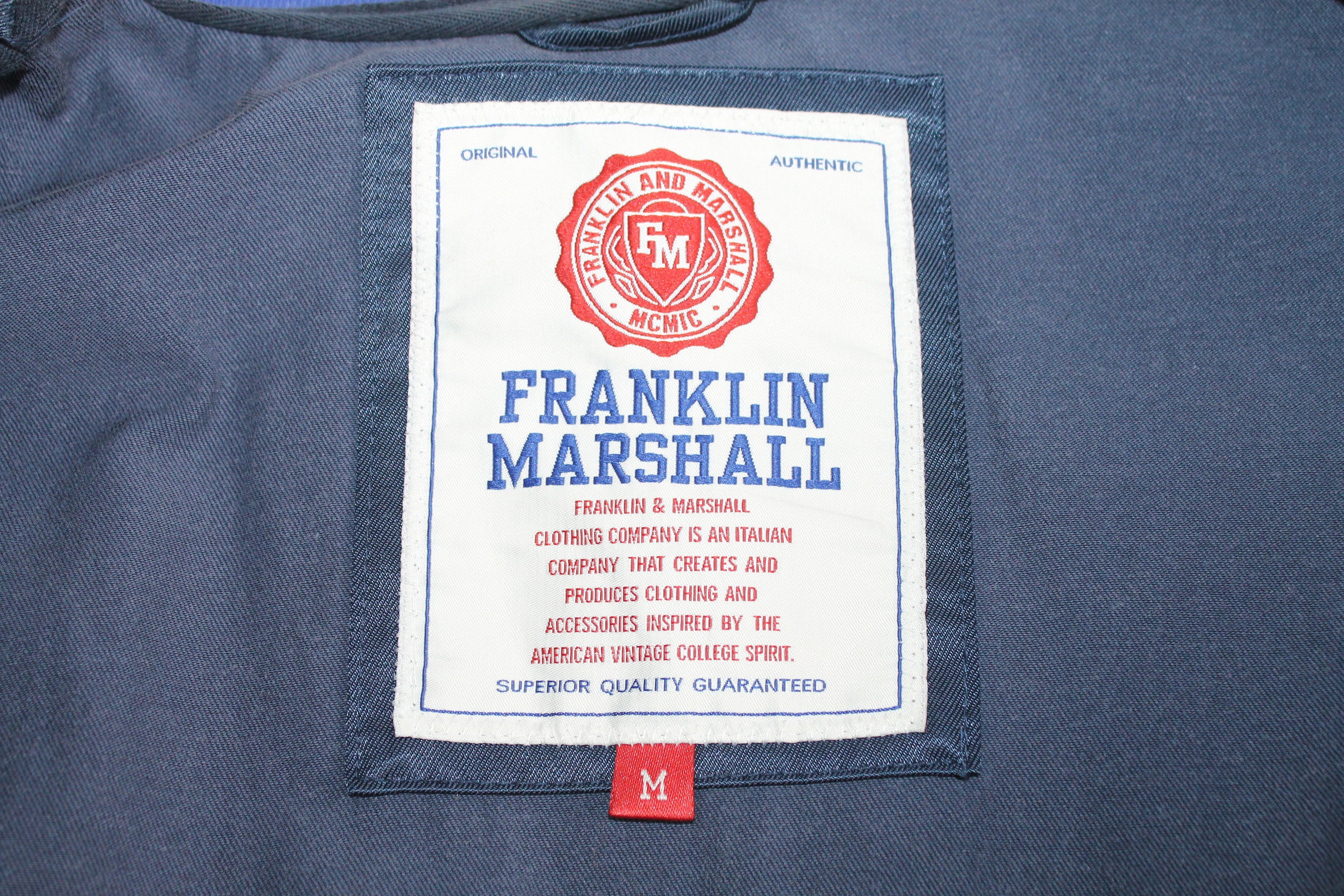 ❗️美品FRANKLIN&MARSHALL VARSITY AWARD JC. Franklin and Marshall Varsity College Jacket Navy Blue