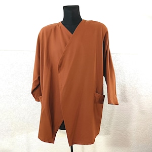 Marimekko Wool Jacket, Tan Medium Size, Cool Weather Cape Style