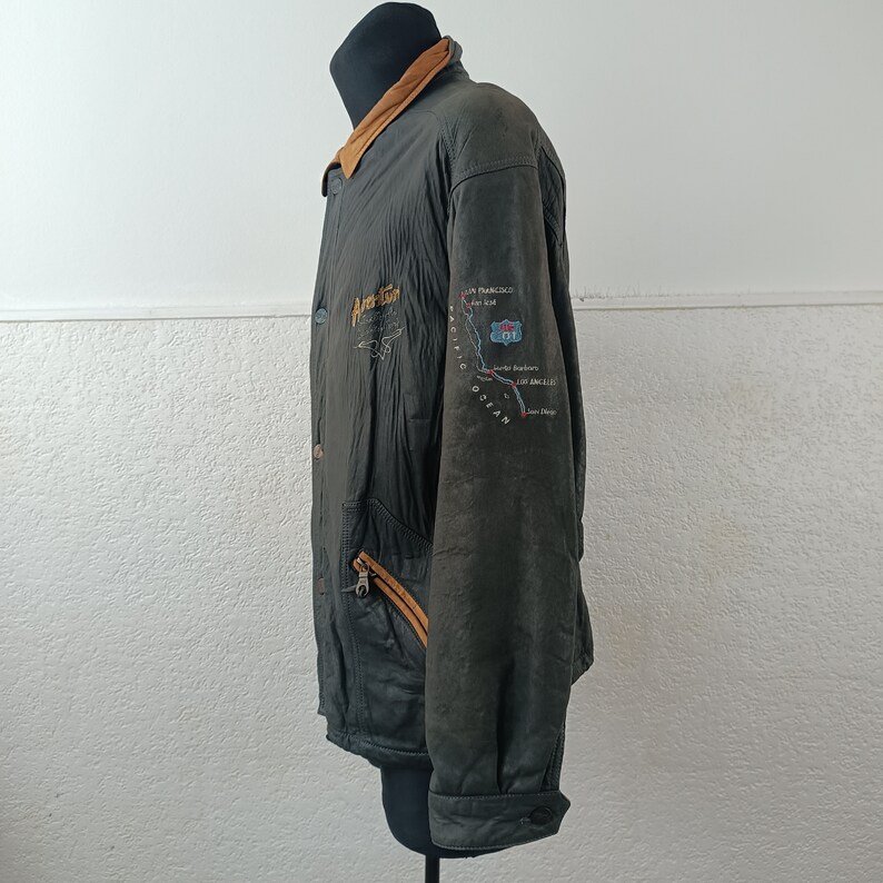 Men's Vintage Style Gray Lambskin Leather Jacket for Festivals