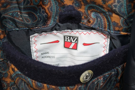 Baz Wool Bomber Jacket PADDED Winter Wool Letterman Jacket