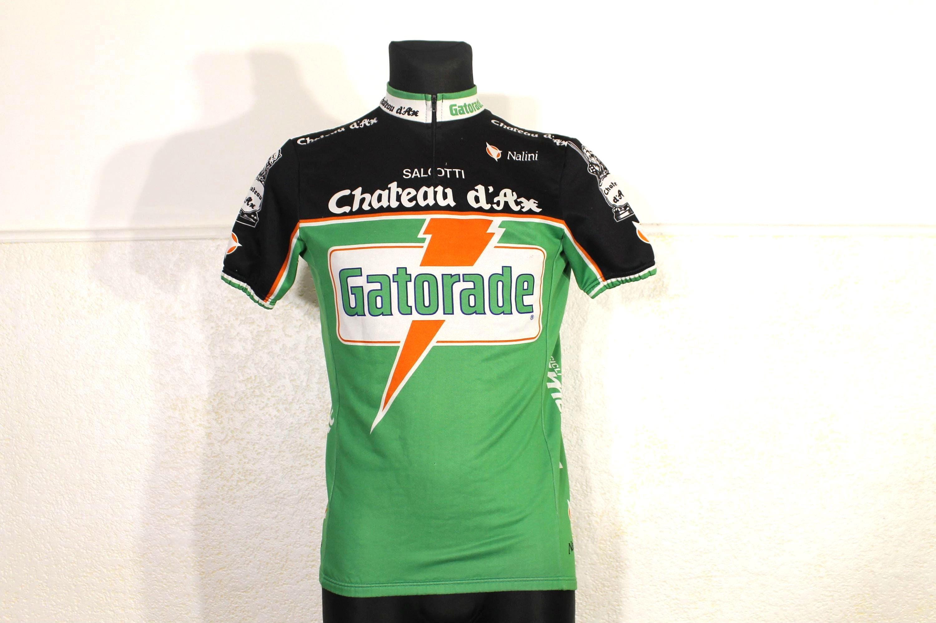 Maillot Cycliste Vintage Nalini Taille 2XL - Années 80 - Gatorade Château D'Ax Salotti