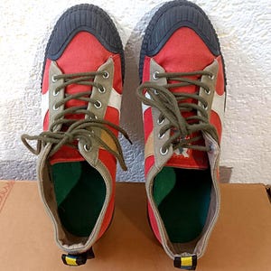 Vintage Claes Goran Swedish Canvas Sneakers - Y2K Trendy Casual Tennis Shoes for Men EU 42/UK 8/US 9