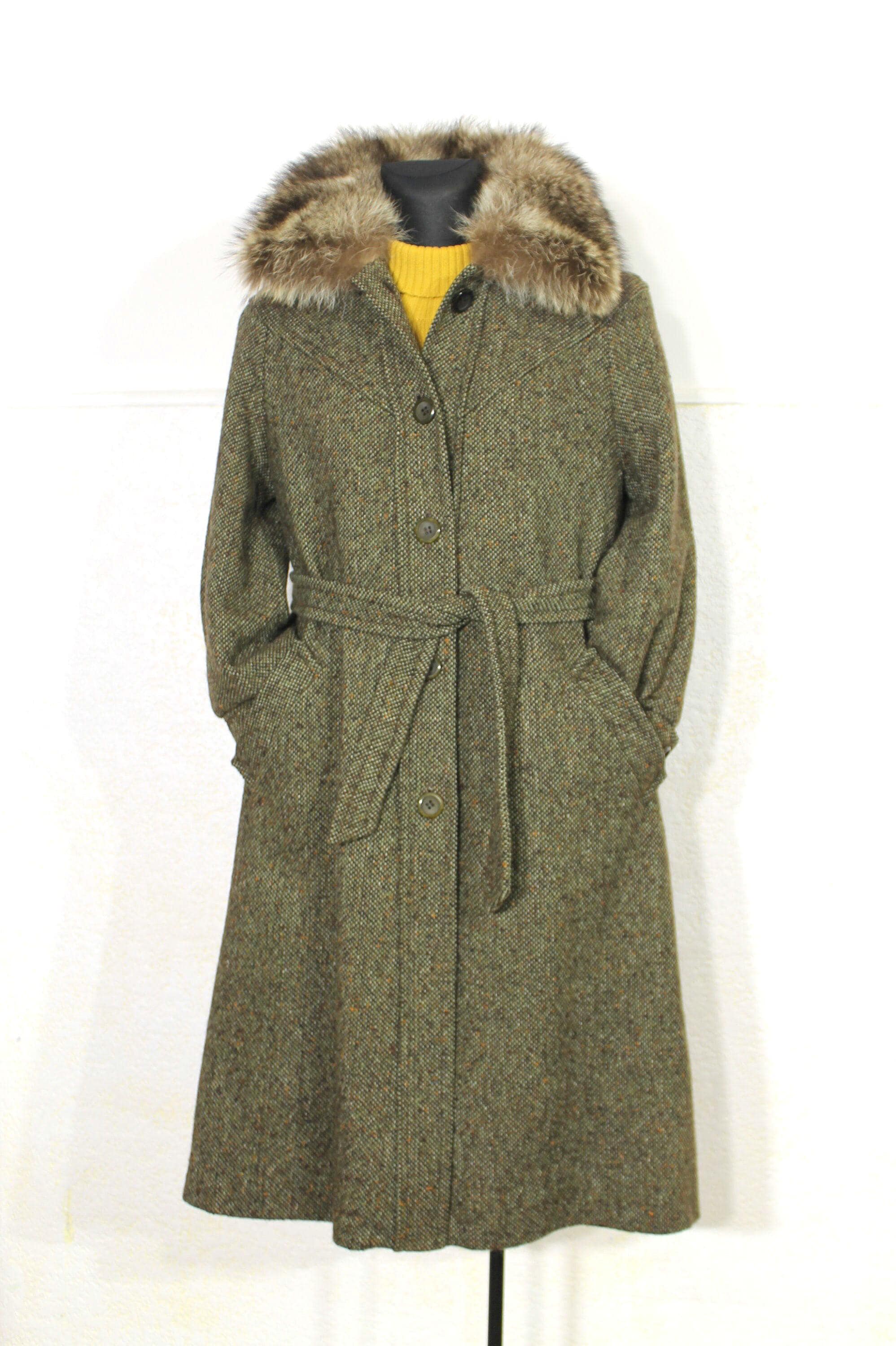 Ganni long wrap coat best sale