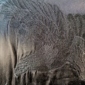 Reversible Sukajan Japanese-Inspired Embroidered Eagle Bomber Jacket - Black Kyoto Style Sweatshirt (Size M)