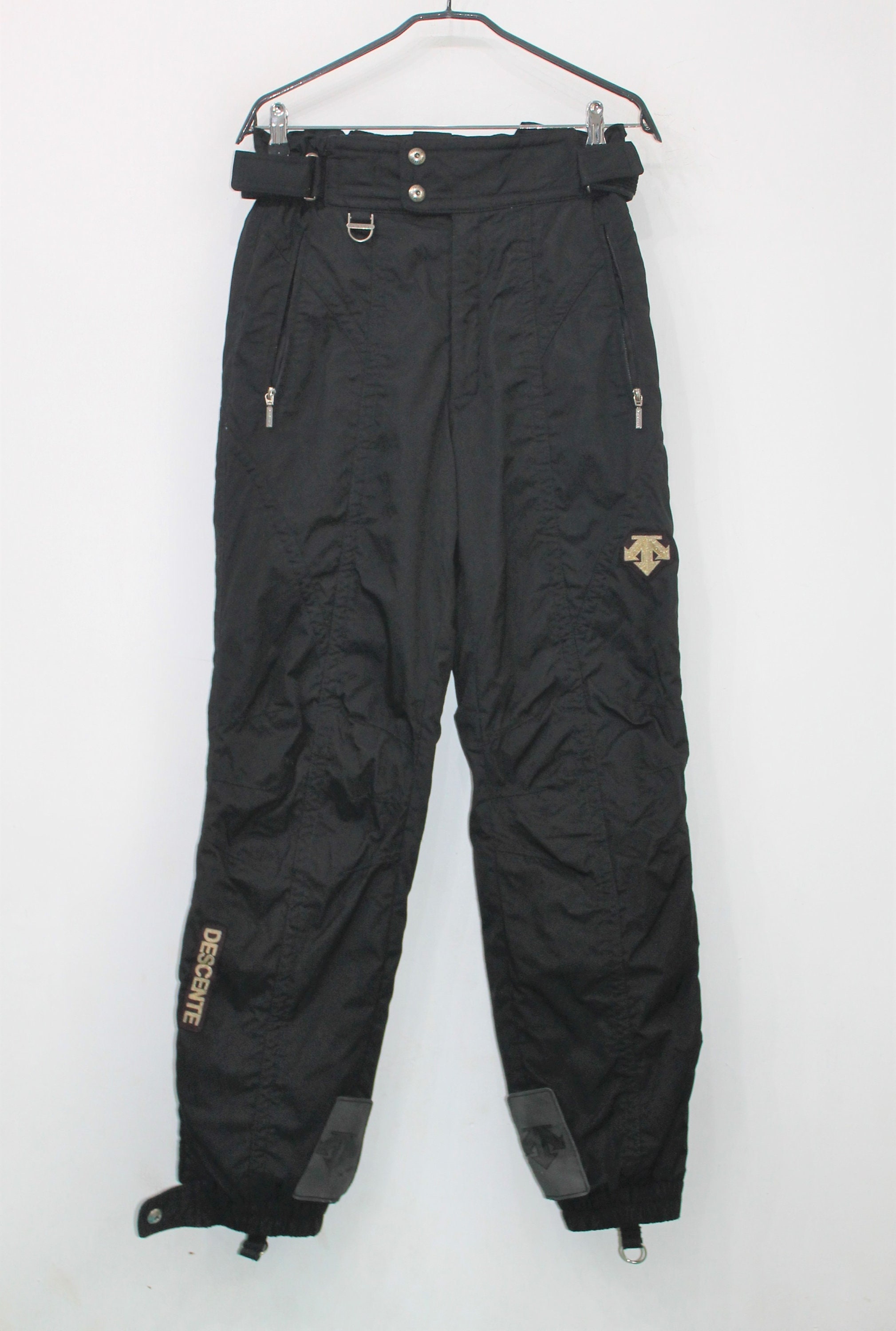 Ski Pants Descente Skiing Pants Vintage Men 80s Hipster Snow Pants Black Skiing Trousers Men Winter Activewear Pants Men US 32 Medium Etsy Australia