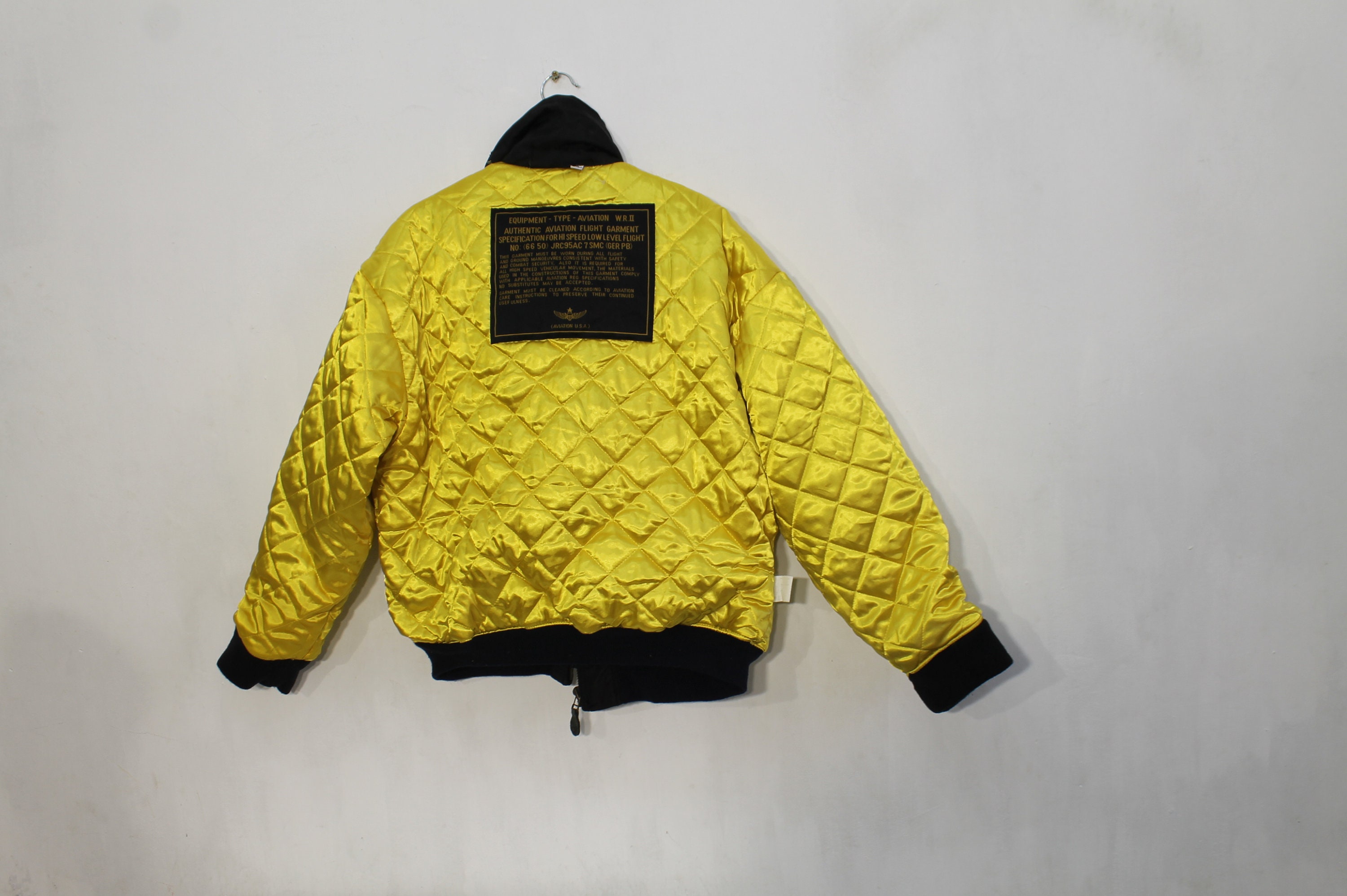 Aviation Flight Jacket TYPE TP-909 Black 80s Vintage Flight Aviation Flight Jacket TYPE TP-909 Black 80s Vintage Flight