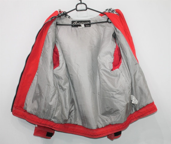 Vintage Goldwin Red Hooded Ski Jacket - 90s Winte… - image 6