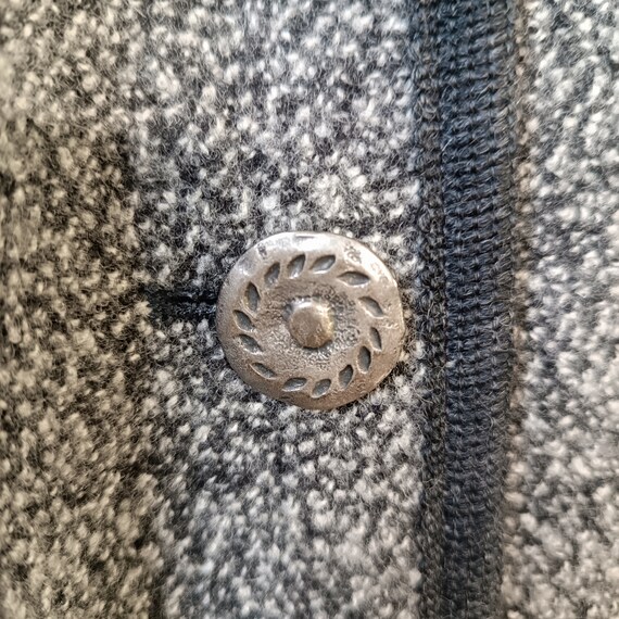 Gray Wool Cardigan women, Trachten wool jacket, v… - image 3