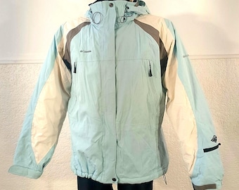 Columbia Titanium Ski Jacket Light Blue Waterproof Winter