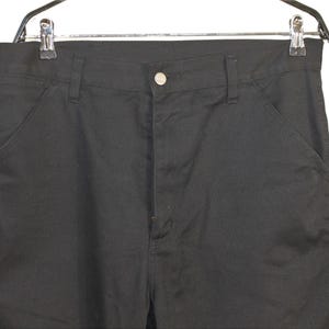 Carhartt Pants Black Denim: Vintage Men's 34x34 Basic Trousers