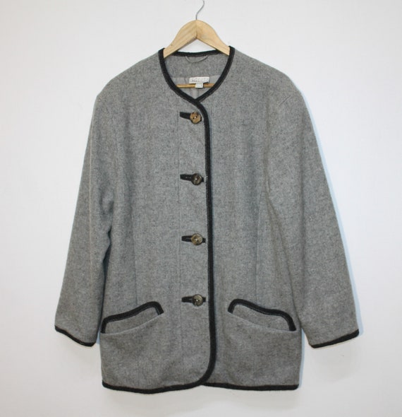 Trachten Wool Jacket MEICO Women's Austrian Grey … - image 2