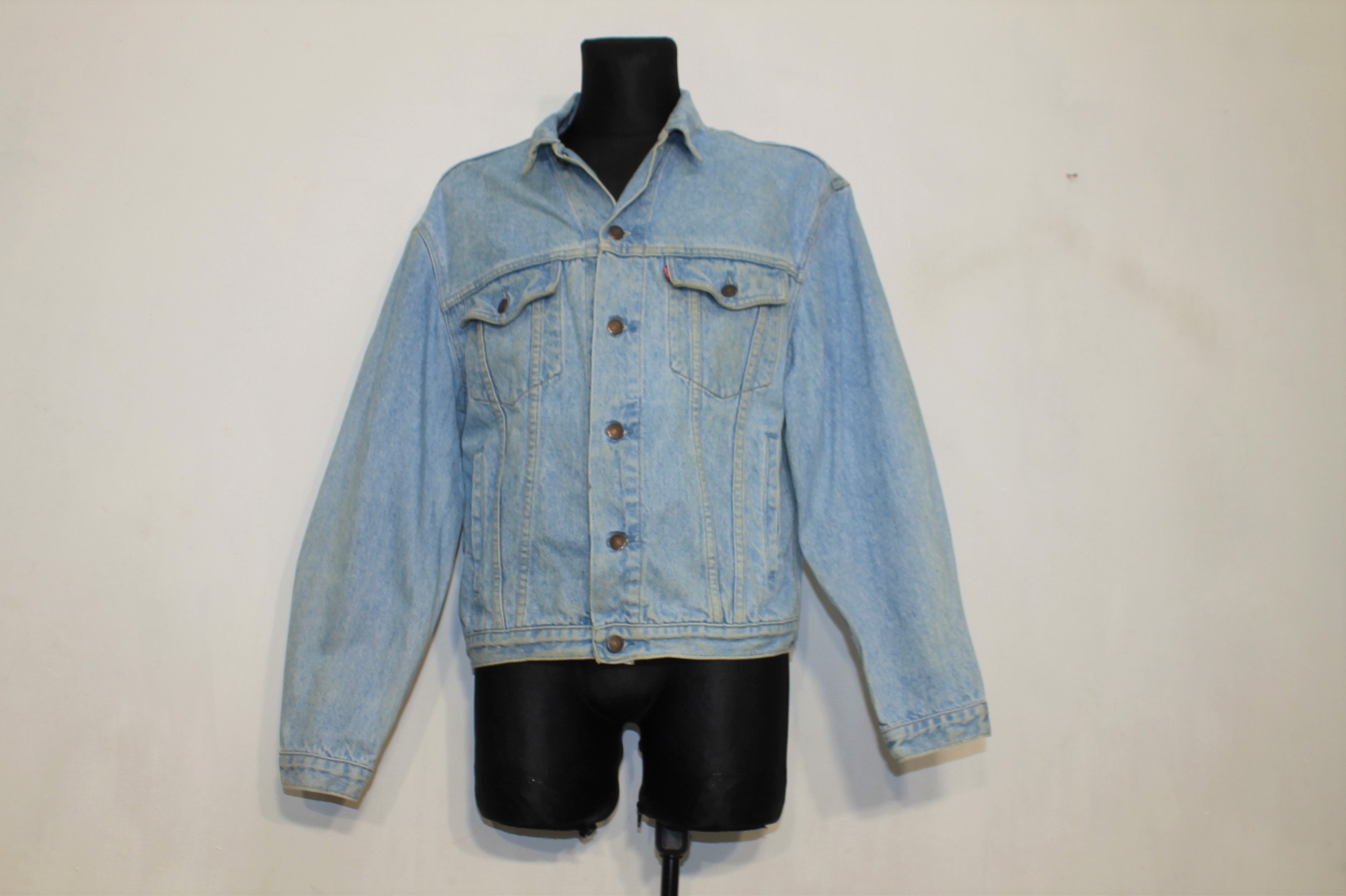 Levis Denim Jacket Levi's 70503 Distressed: 80s Vintage Unisex
