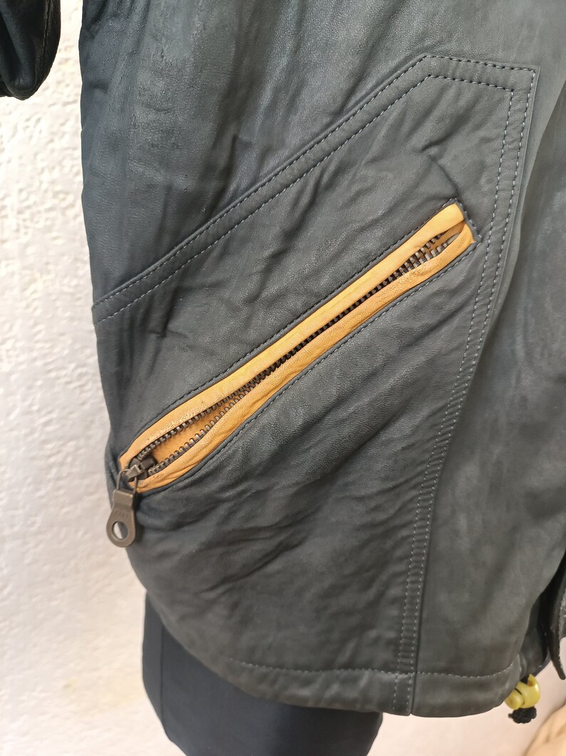 Men's Vintage Style Gray Lambskin Leather Jacket for Festivals